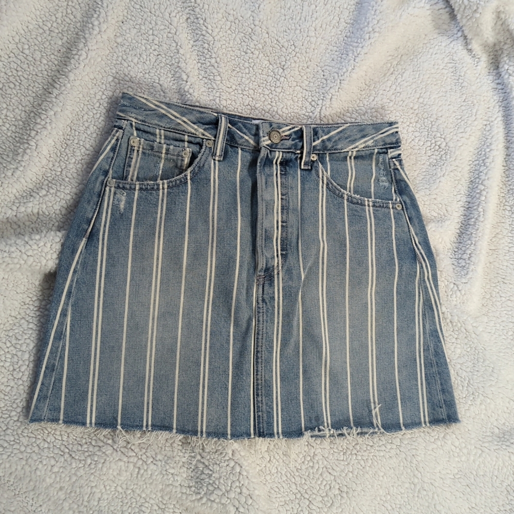 Boyish Corey Stripped Mini Skirt